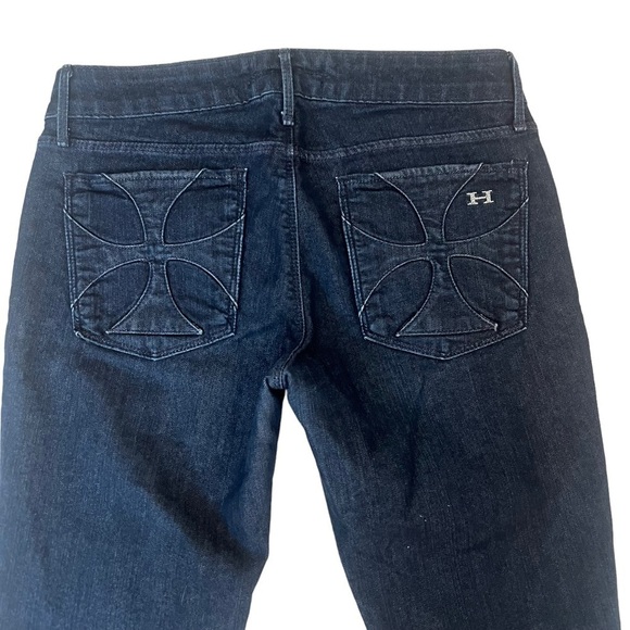 Habitual - Dark Blue Wash Mid Rise Skinny Jeans Size 27 EUC - Picture 5 of 9